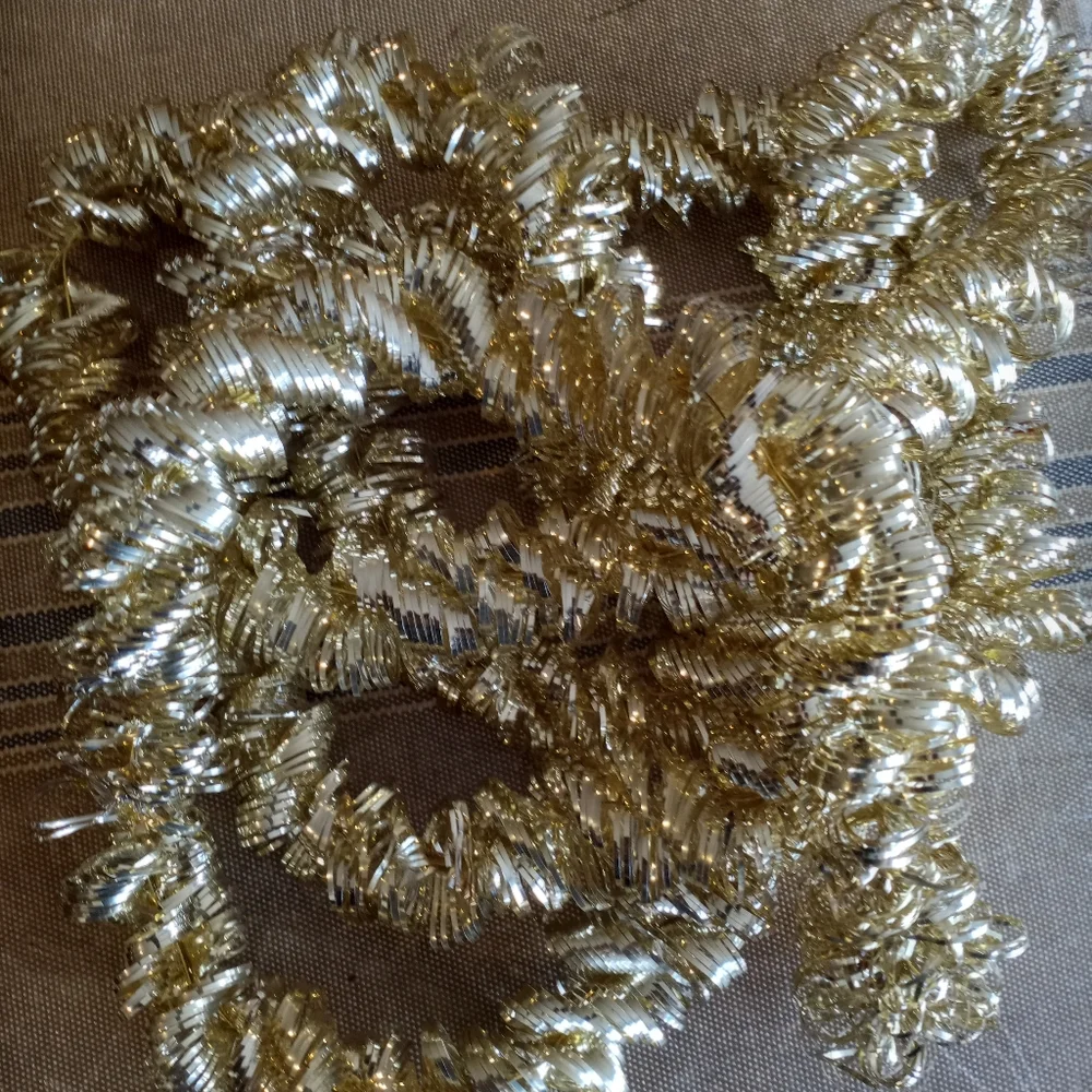 Antique metallic gold Garland, West Germany
