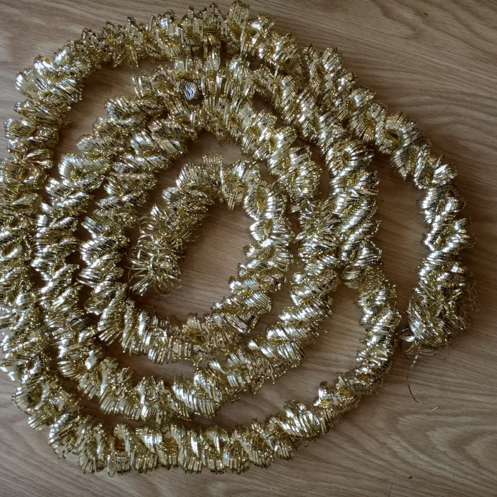Antique metallic gold Garland, West Germany