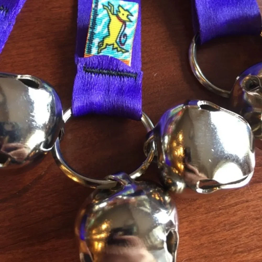 Purple Ribbon Puppy Potty Training Bells