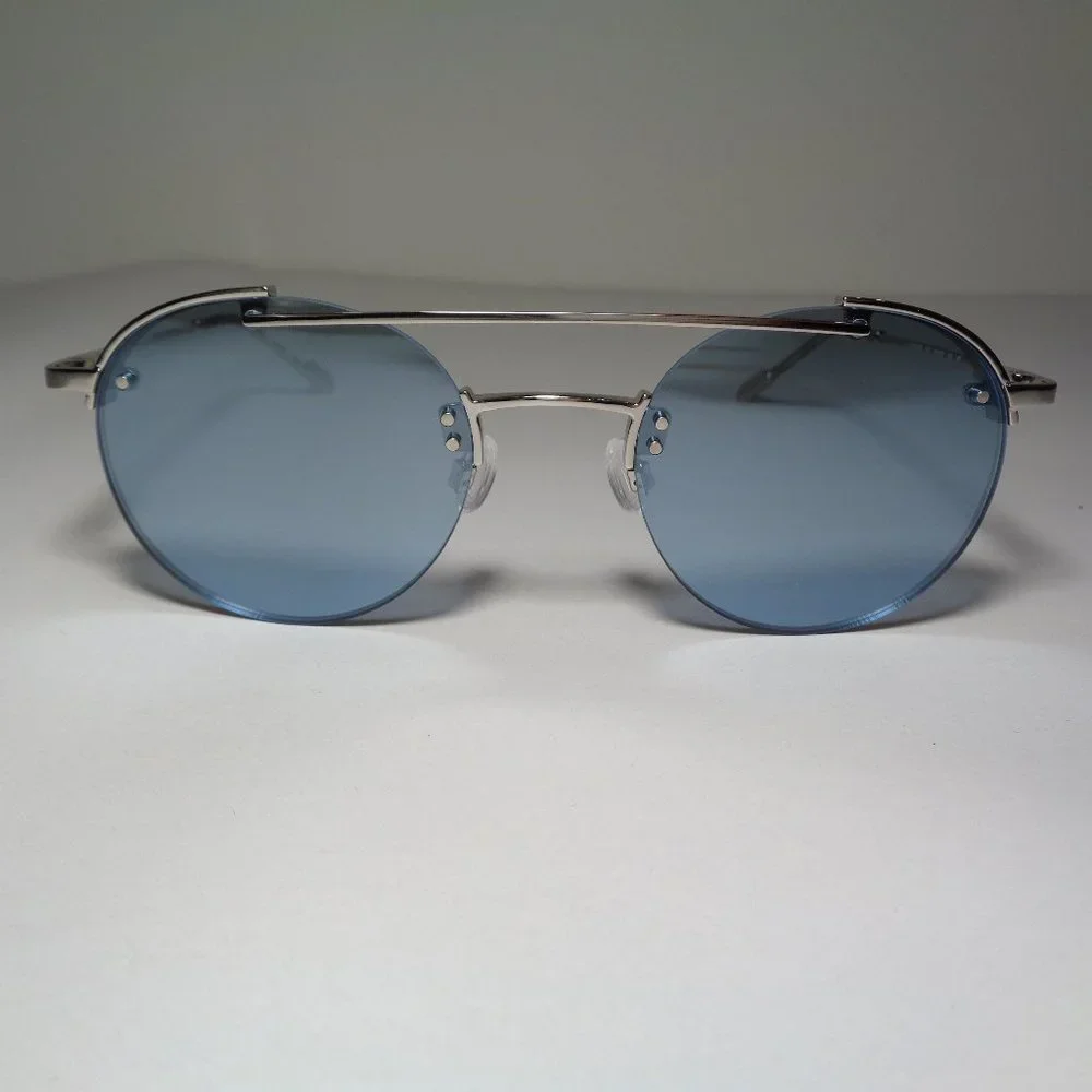Calvin Klein CK20133S Shiny Silver New Men's Sunglasses