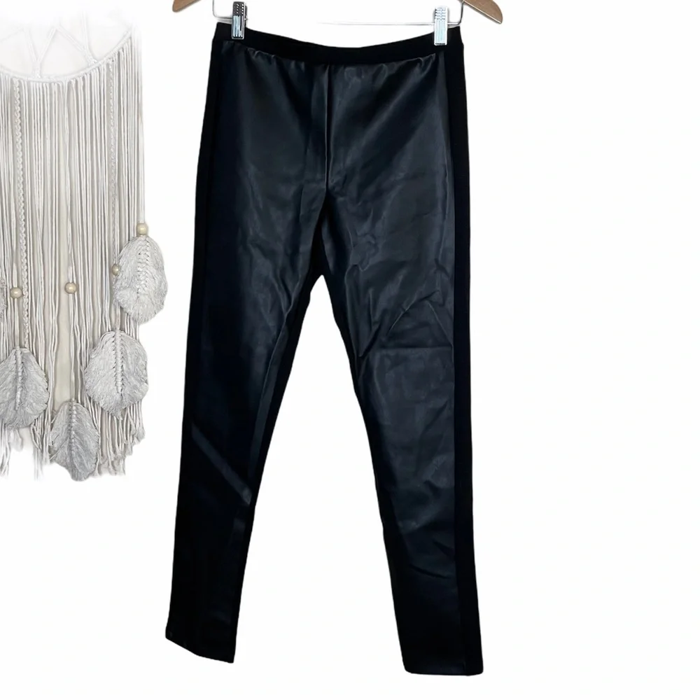 NWT | DREW Vegan Leather Leggings Tights Black M