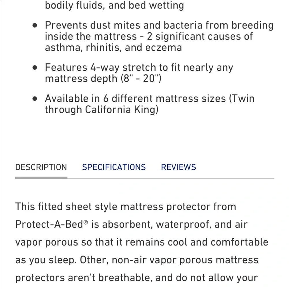 Protect A Bed twin never full