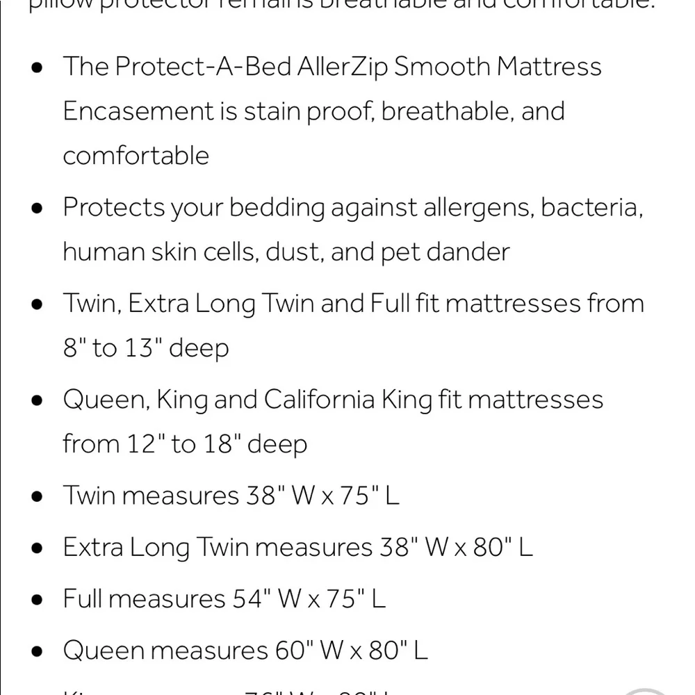 Protect A Bed wash protector has
