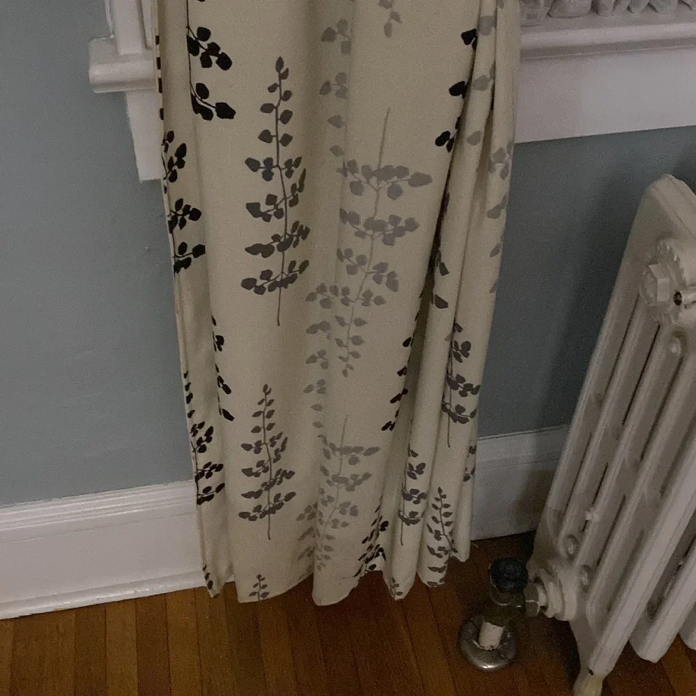 West Elm room darkening curtains -2 panels with tie backs