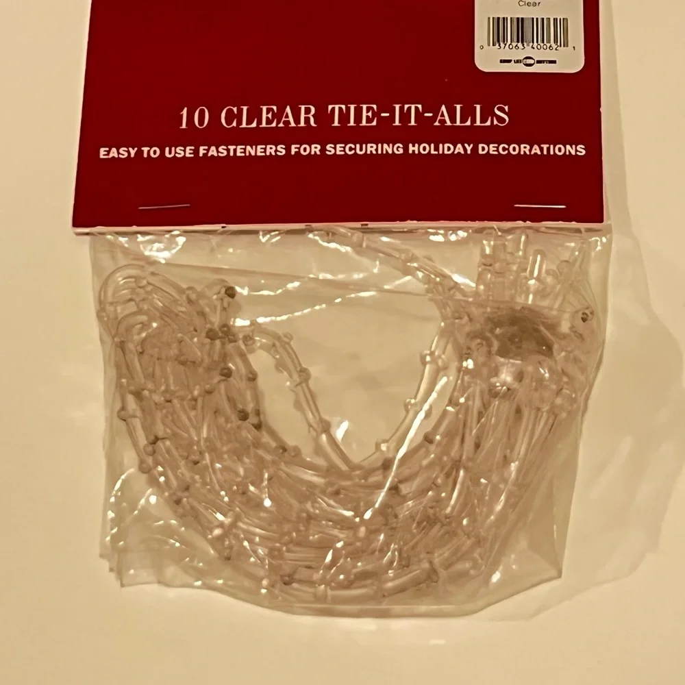Plastic Christmas Garland Tie Alls New