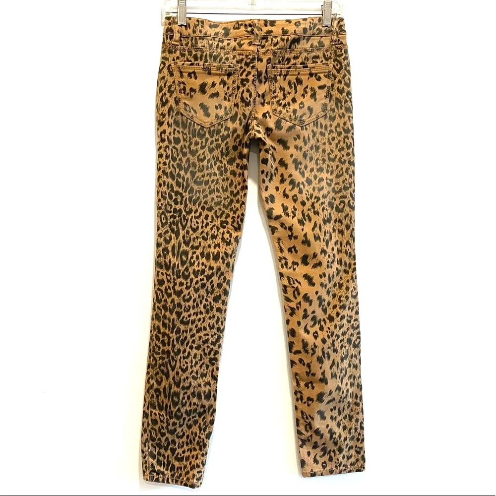 Vanilla Star Cheetah Print Skinny Jeans Size 1