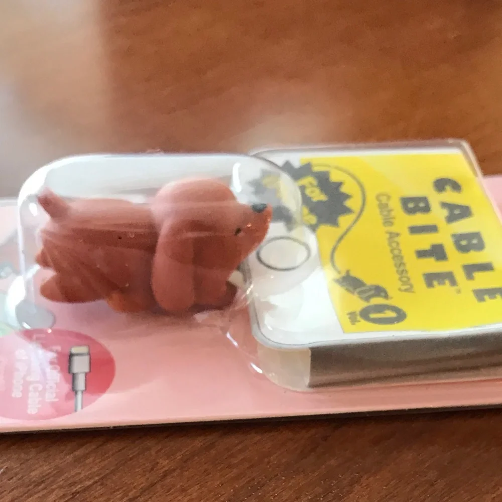 Apple puppy bite dog
