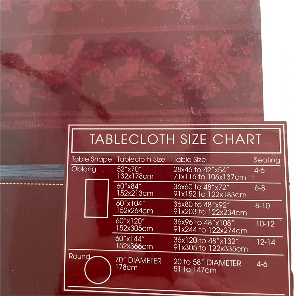 Holiday Elegance Jacquard Tablecloth bin314mc21204272022 120” holiday