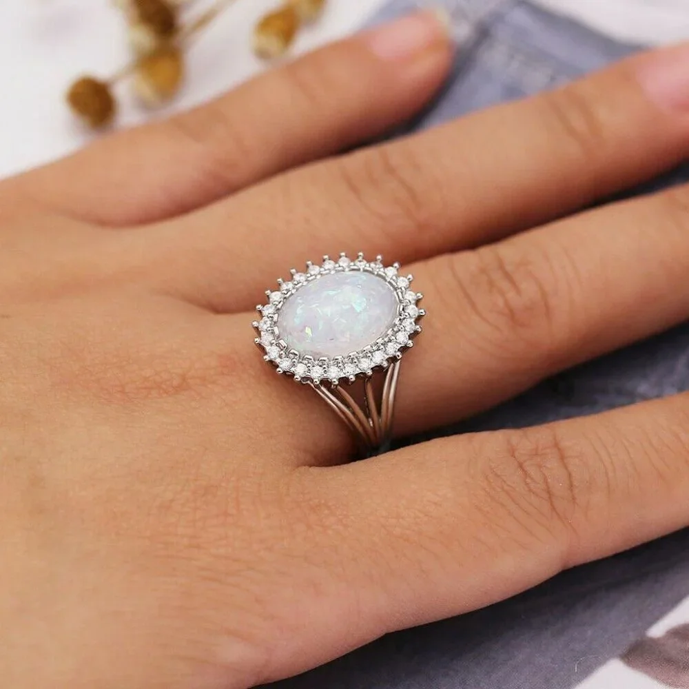 simulated diamond&opal