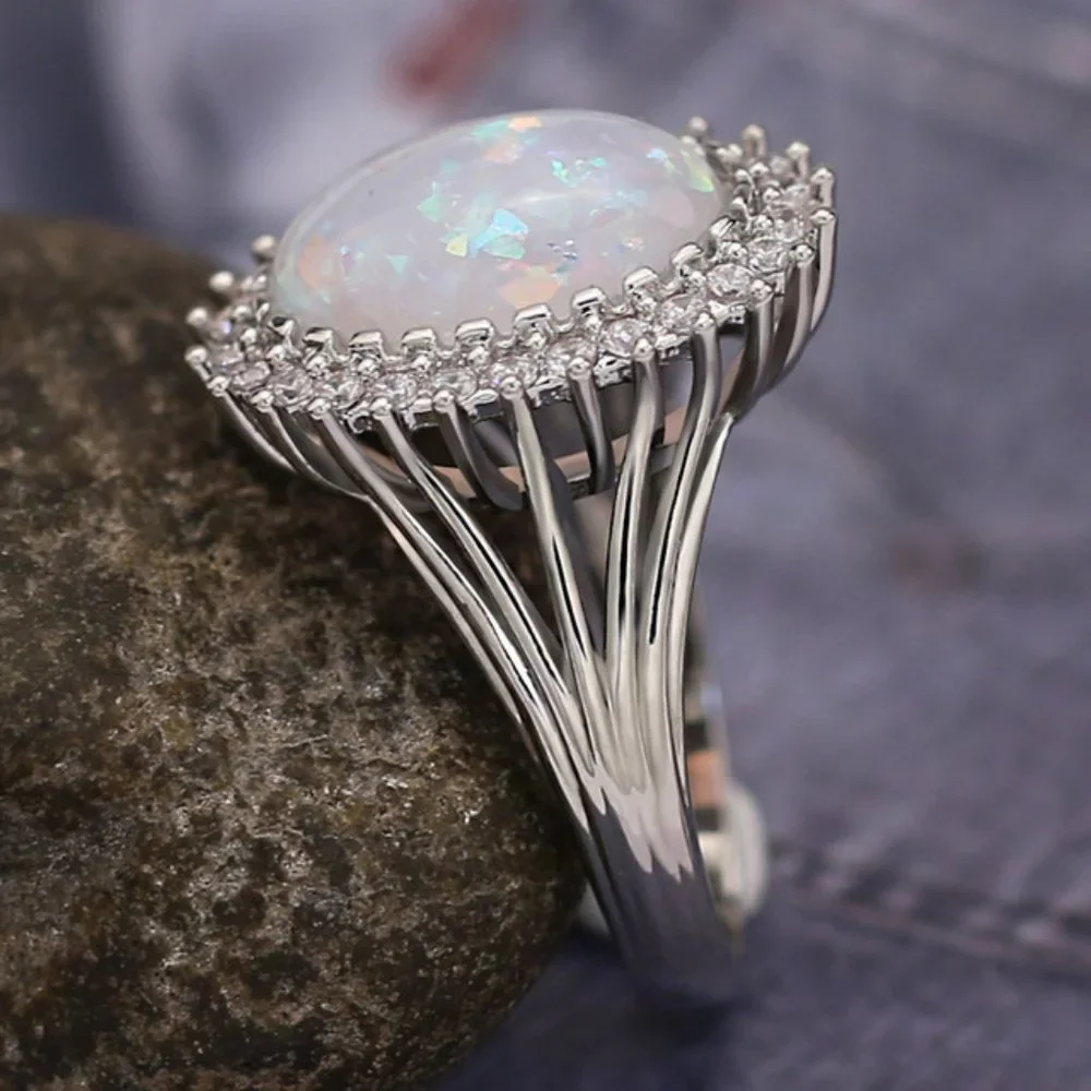 simulated diamond&opal