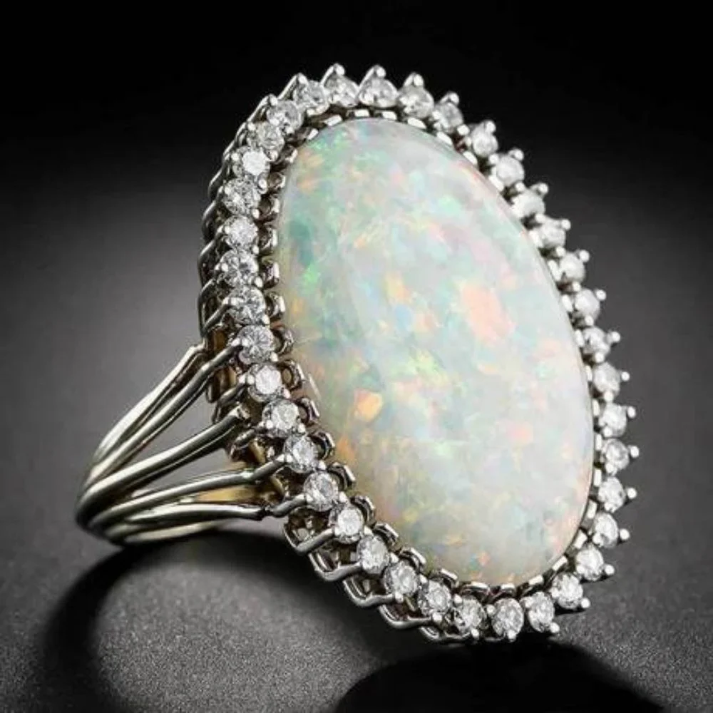 simulated diamond&opal