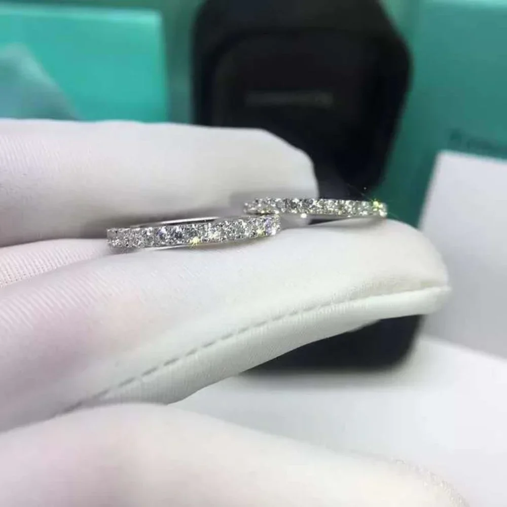 COPY - *18K White Gold Diamond Eternity Stackable Ring