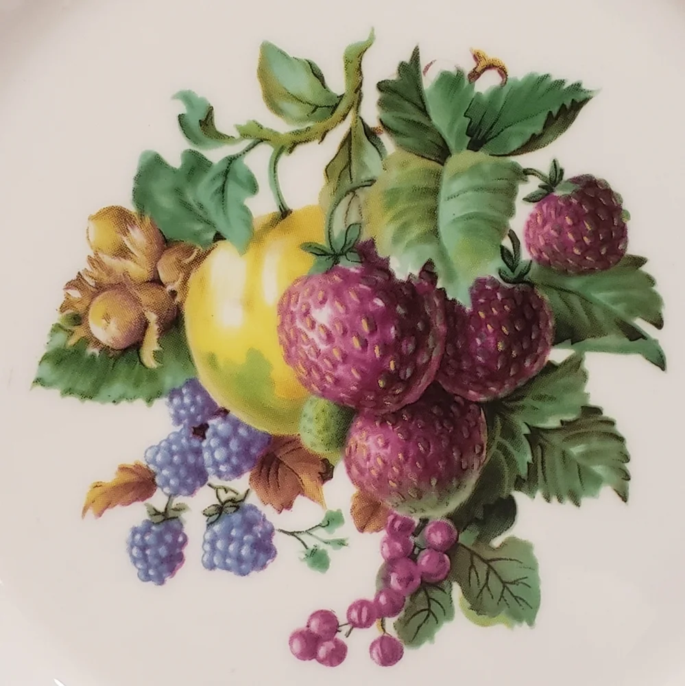 Vintage Pink Royal Grafton Fine Bone China Fruit Plate