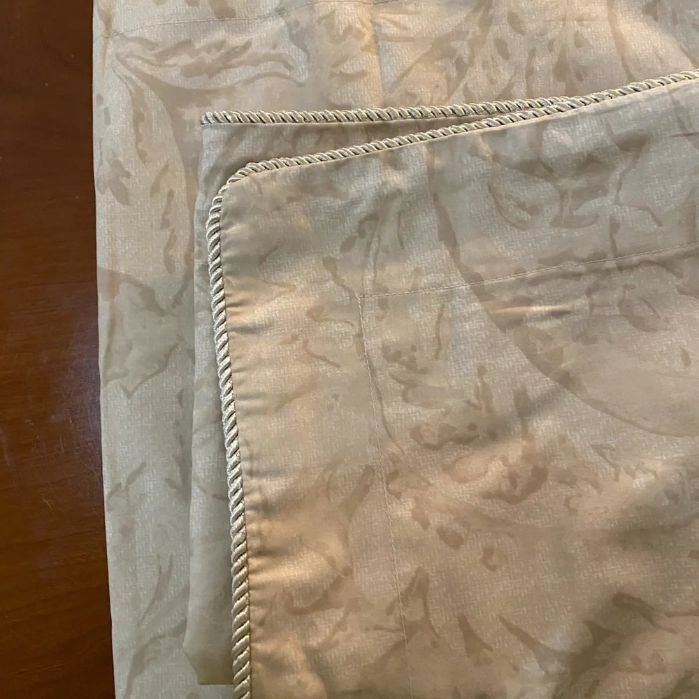 Ralph Lauren Fleur du Roi Euro Pillow case Silk Cord trim