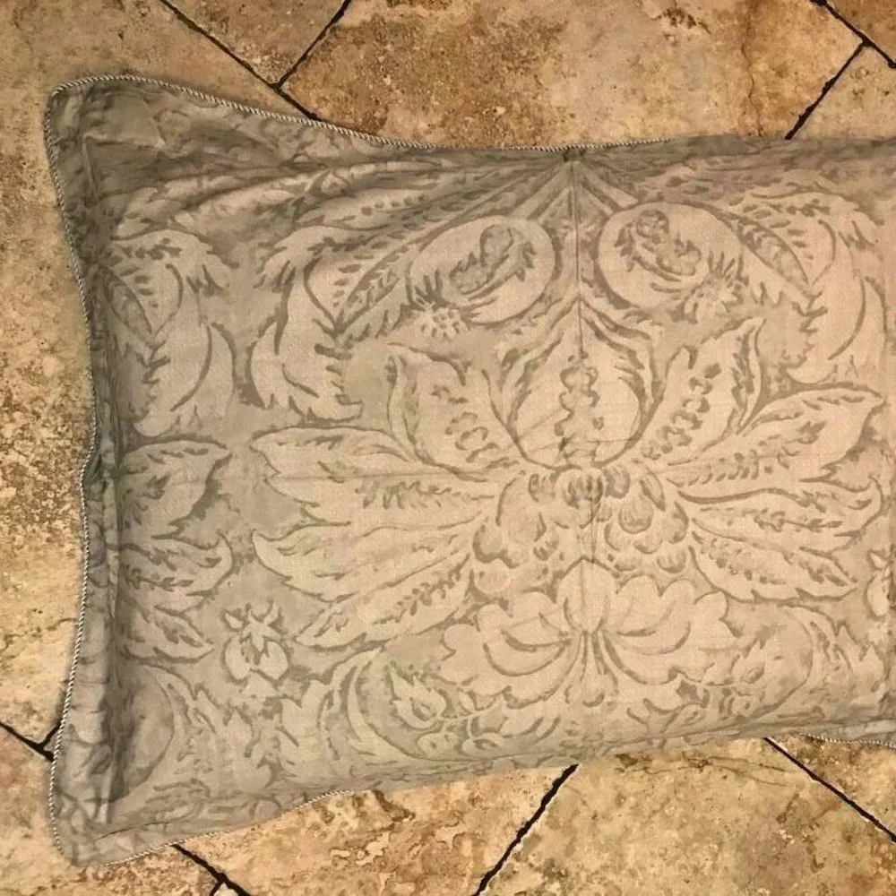 Ralph Lauren Fleur du Roi Euro Pillow case Silk Cord trim