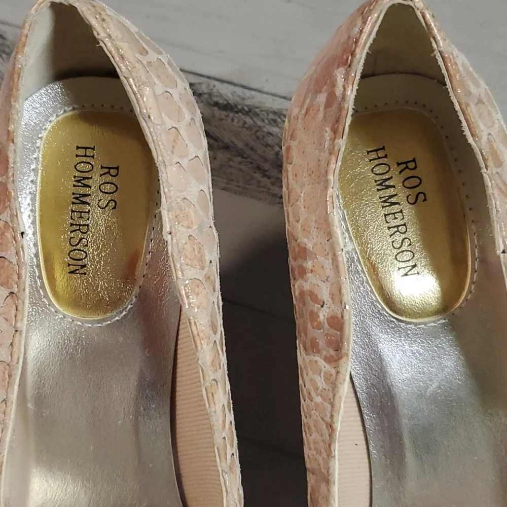 Ros Hommerson snakeskin heels 5.5m