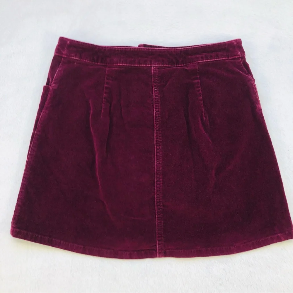 Express, Corduroy Mini Skirt, Button Down Front, Size 0