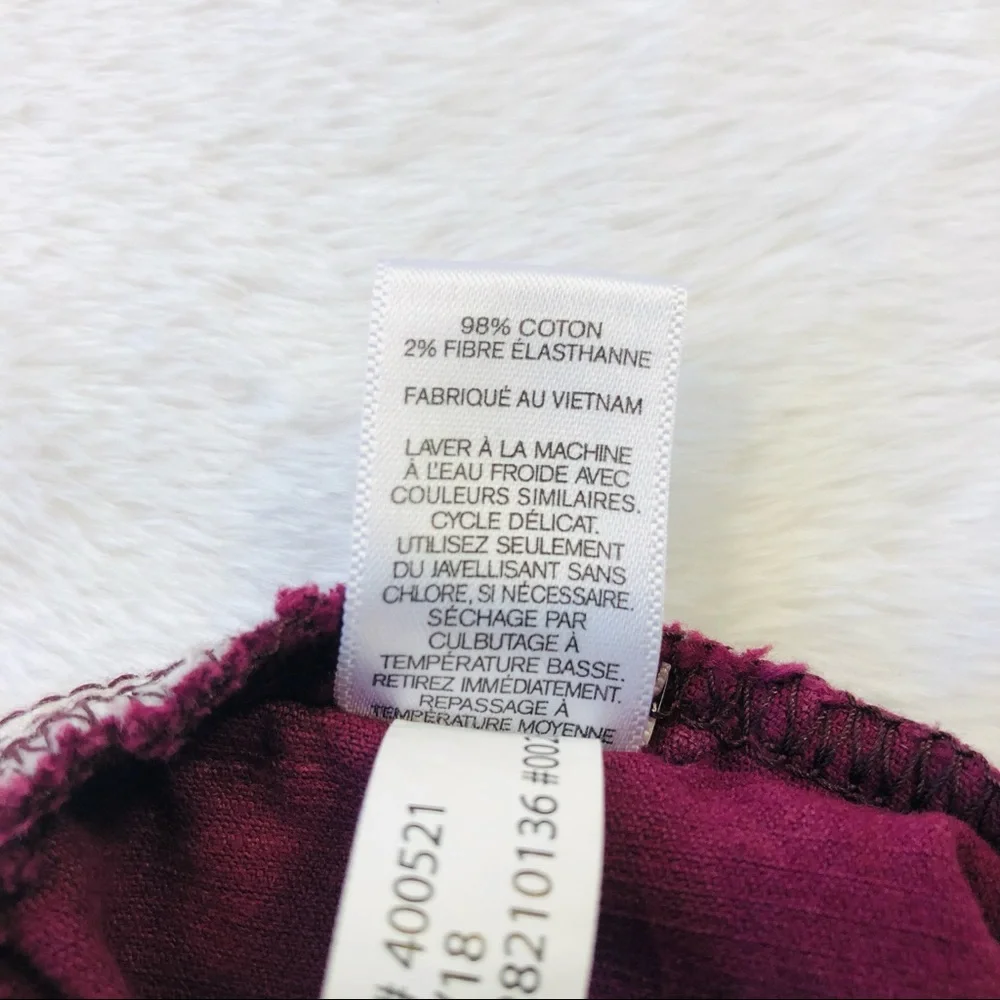 Express size corduroy