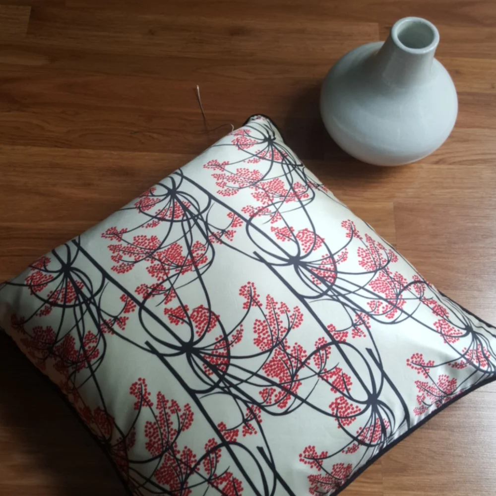 Wool Grass agnes & hoss satin/suede Pillow