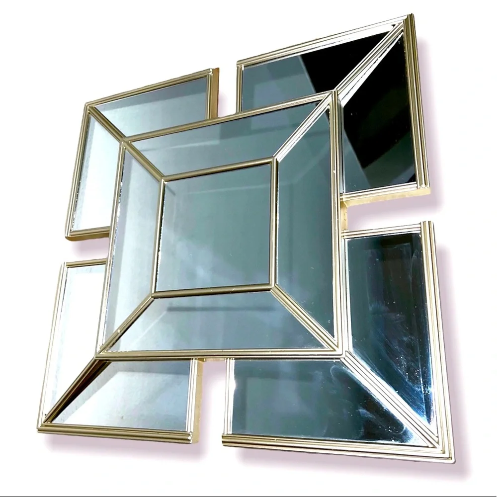 Square home decor wall hanging mirror