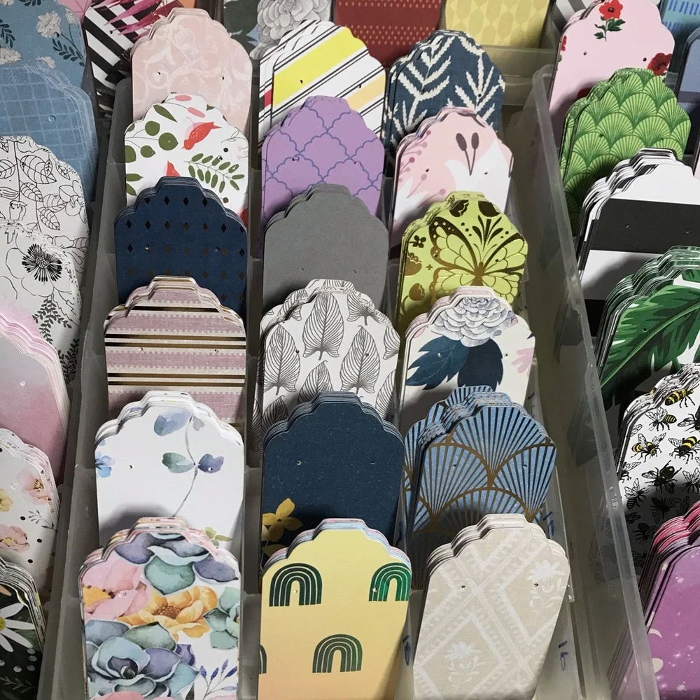 30 assorted earring cards display holders