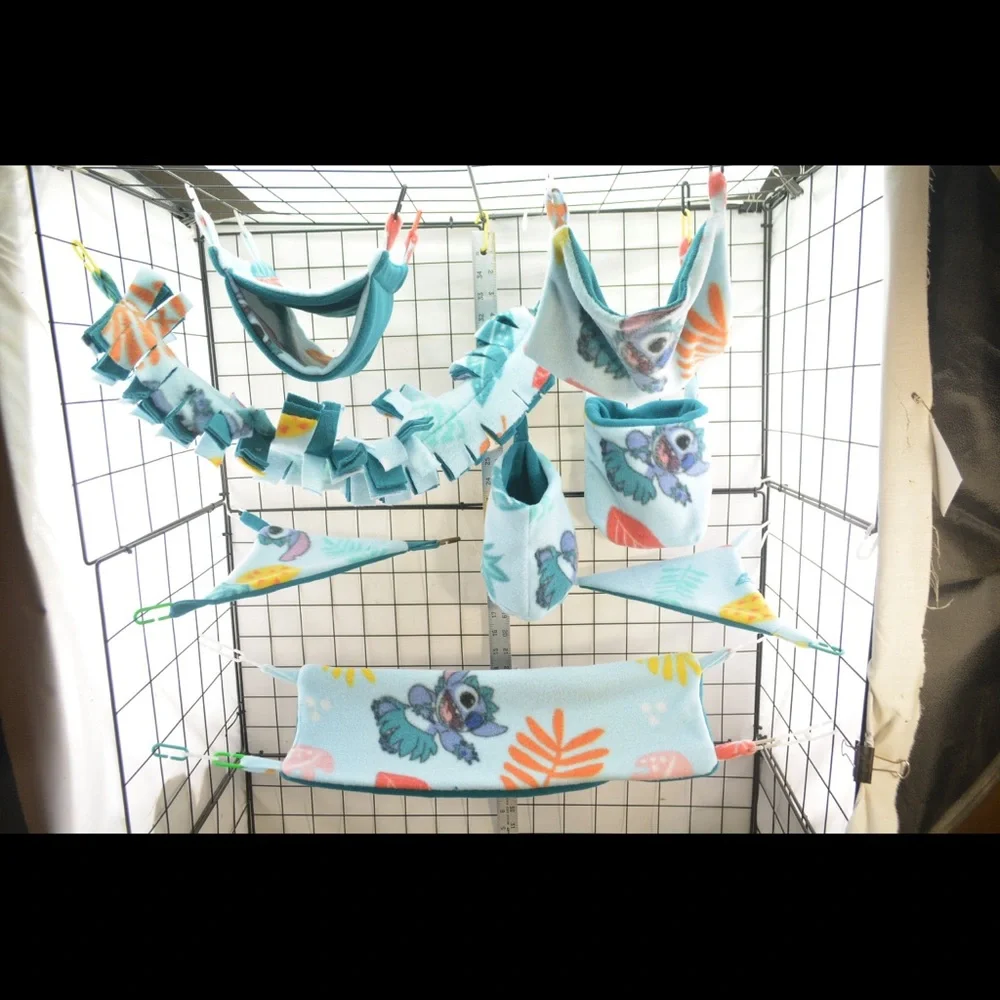 Stitch small pet cage set up