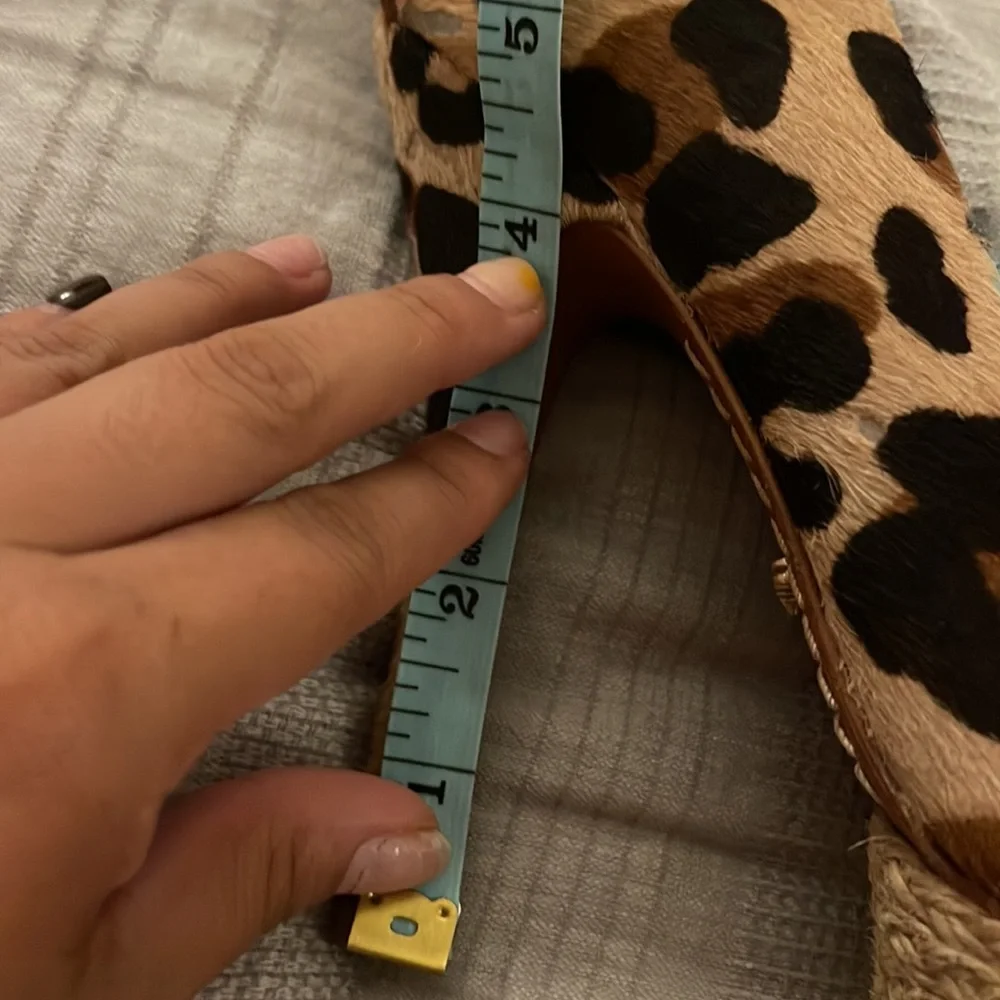 Schutz Leopard Print Calf Hair Pumps