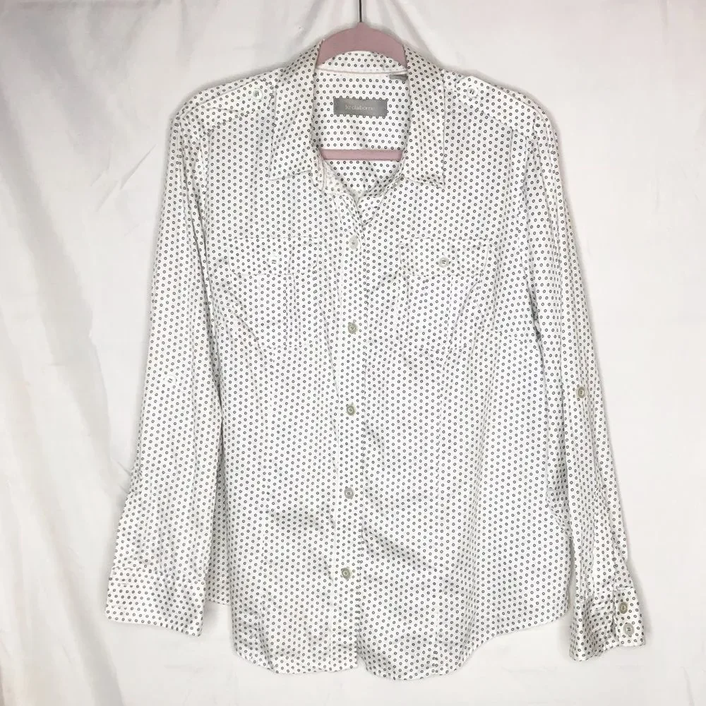 Liz Claiborne polka dot button down shirt sz1X