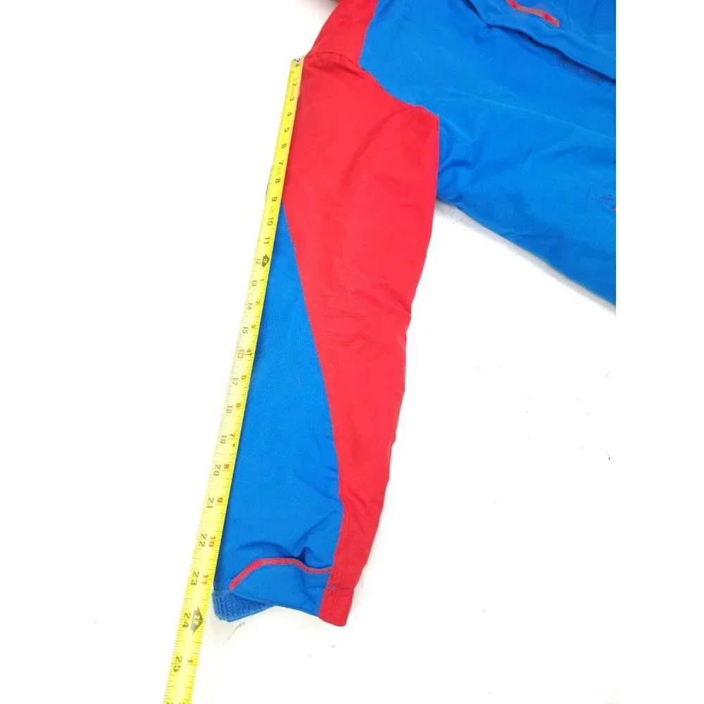 Salomon Girls Size 14Y XL Ski Jacket Hooded Advanced Skin Dry Coat Blue Red