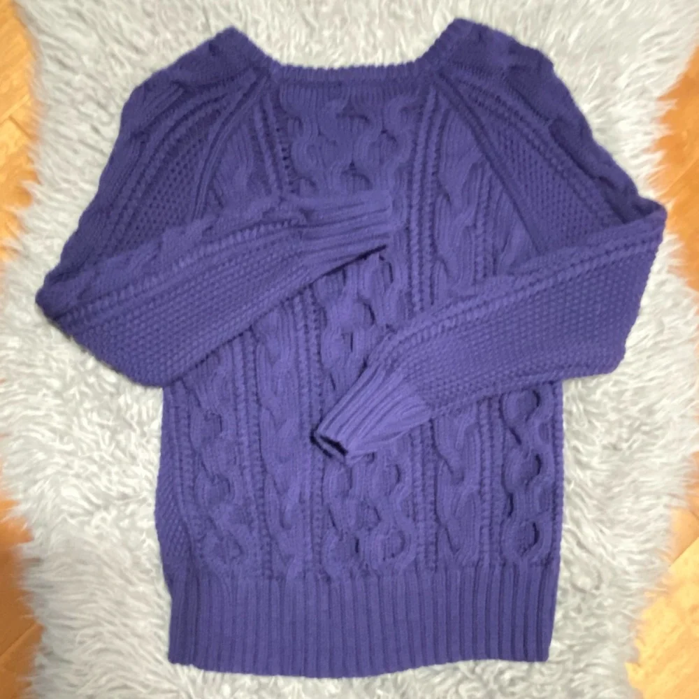 J.Crew Diagonal Cable-knit Crew-Neck Sweater Size XSmall