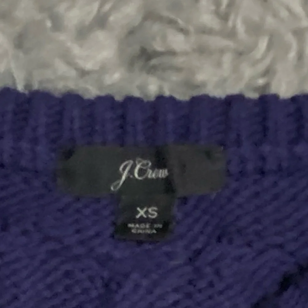 J.Crew Diagonal Cable-knit Crew-Neck Sweater Size XSmall