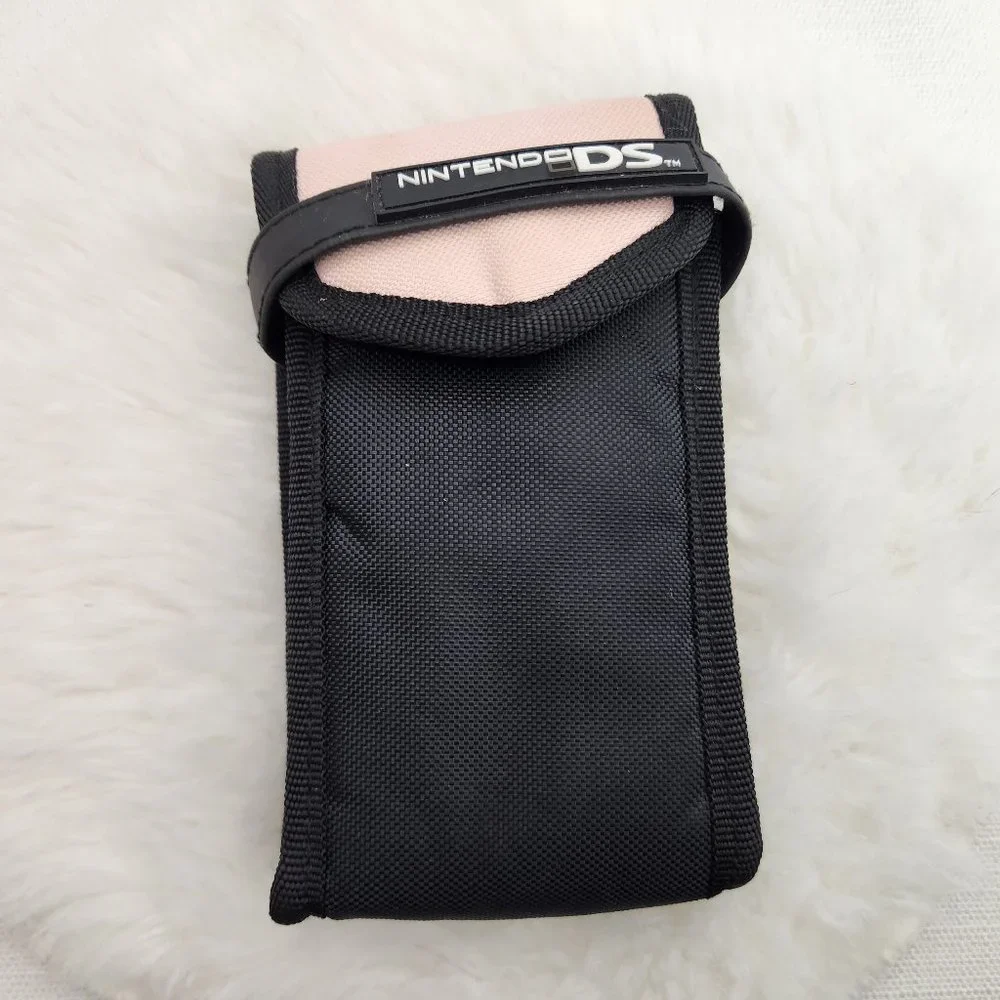 Nintendo DS Carrying Travel case ( Black & Pink)