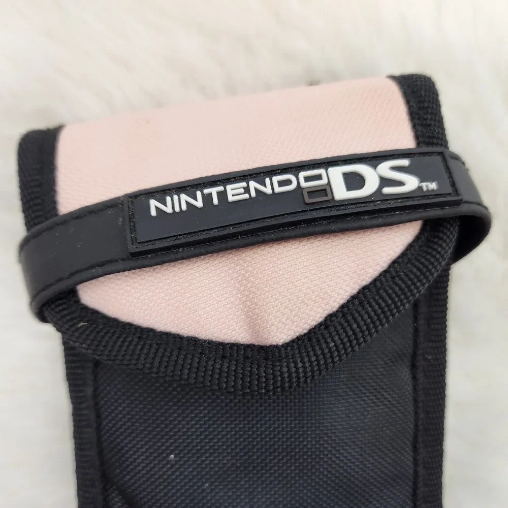 Nintendo DS Carrying Travel case ( Black & Pink)