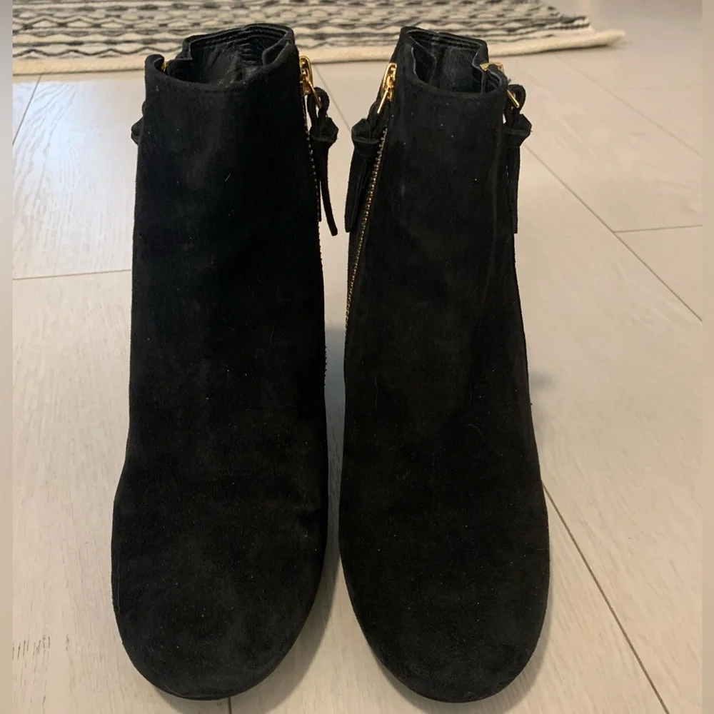 Cole Haan Saylor Grnd Botie II Boots Black Suede Size 6.5B