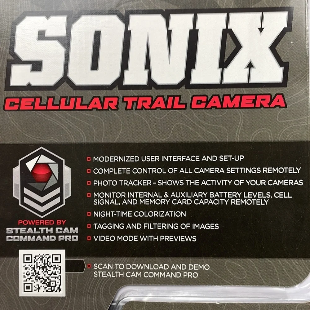 Sonic cellular trail camera