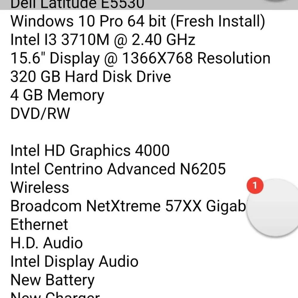 dell laptop