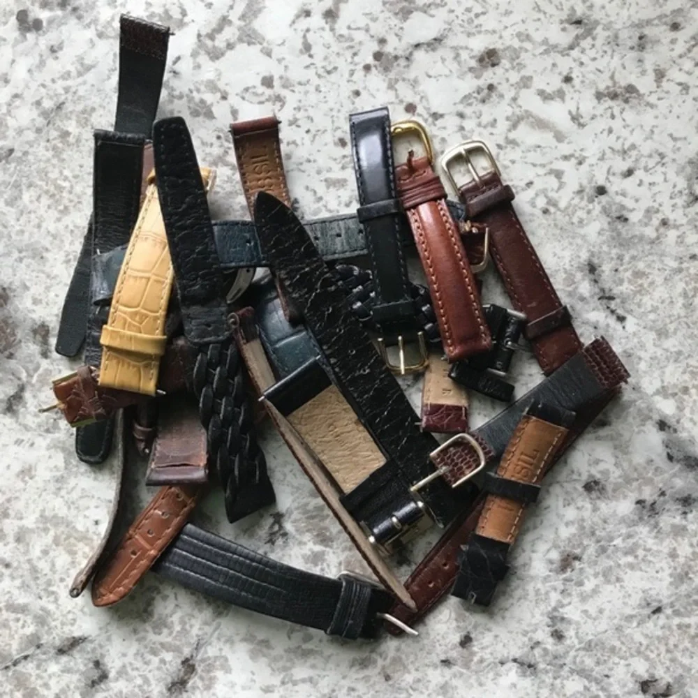 Fossil #leatherstrapwatch are chronos