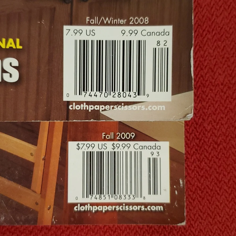 STUDIOS Cloth Paper Scissors 2 issues Fall/Winter 2008 Fall 2009 artist studios