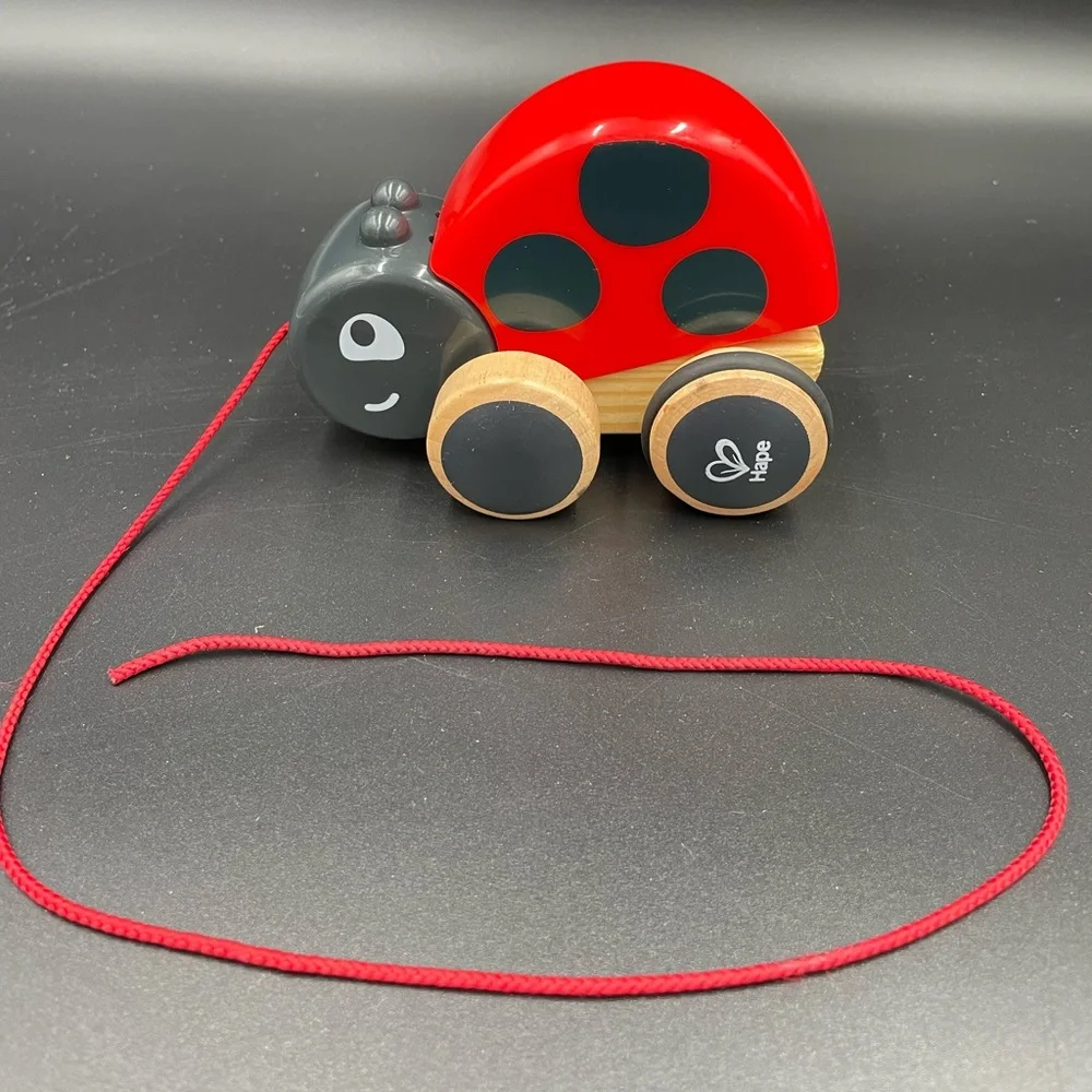 Ladybug Hape pull along Toy
