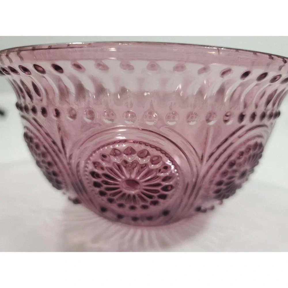 The Pioneer Woman Embossed Bowl Cranberry Colored