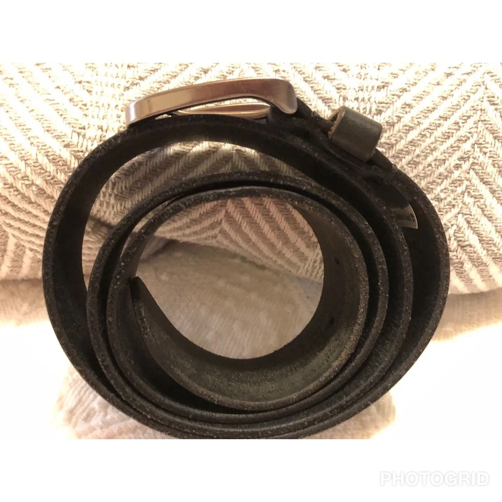 Timberland Men’s Black Leather Belt Size 36