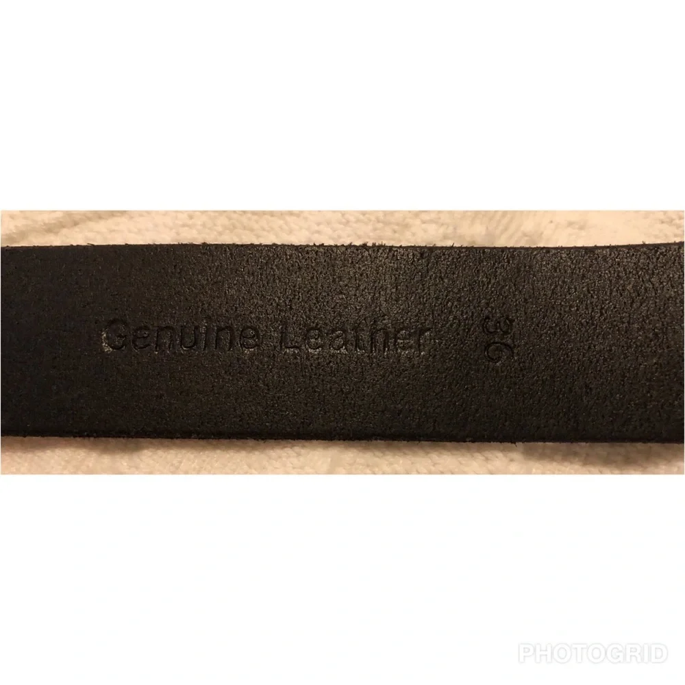 Timberland Men’s Black Leather Belt Size 36