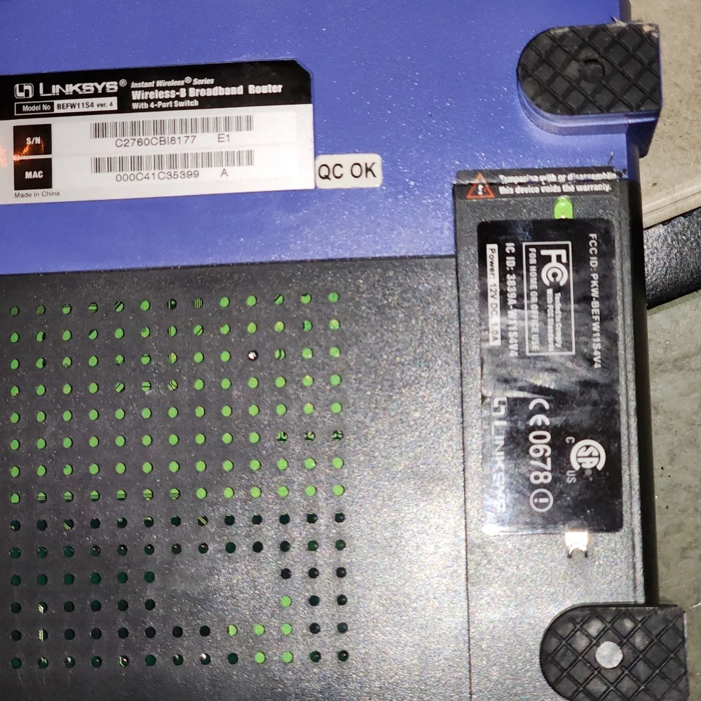 Linksys broadband wireless