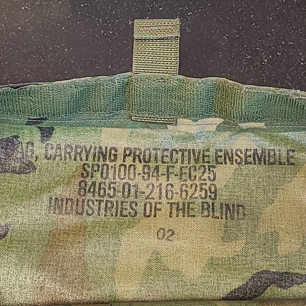 U.S. Army camouflage bag