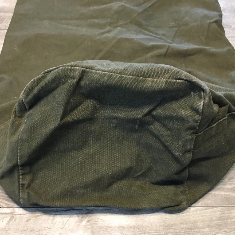 Vintage US ARMY Vietnam War Era BARRACK Laundry Duffle Duffel Bag Olive Drab