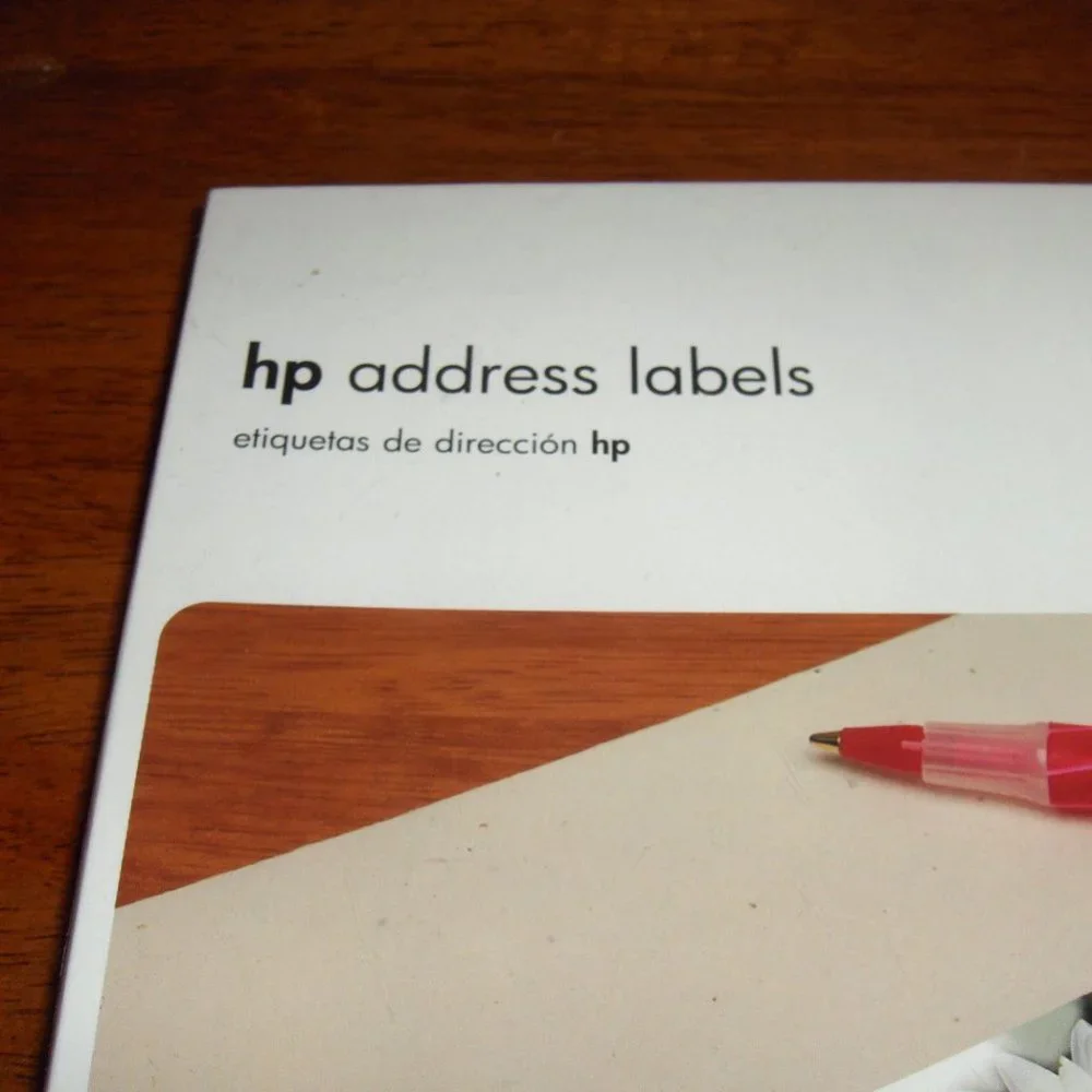 HP address labels