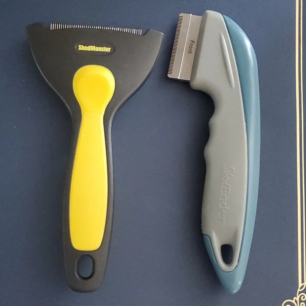 De-sheeding pet tools bundle of two