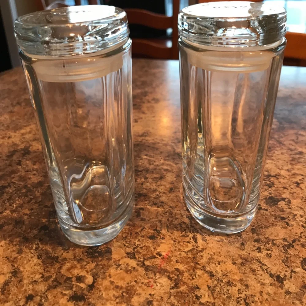 2 Oval Glass Jars with Rubber Seal Closure