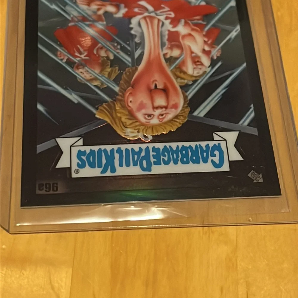 Garbage Pail Kids GPK Chrome Black Refractor Distorted Dot 96a 64/99