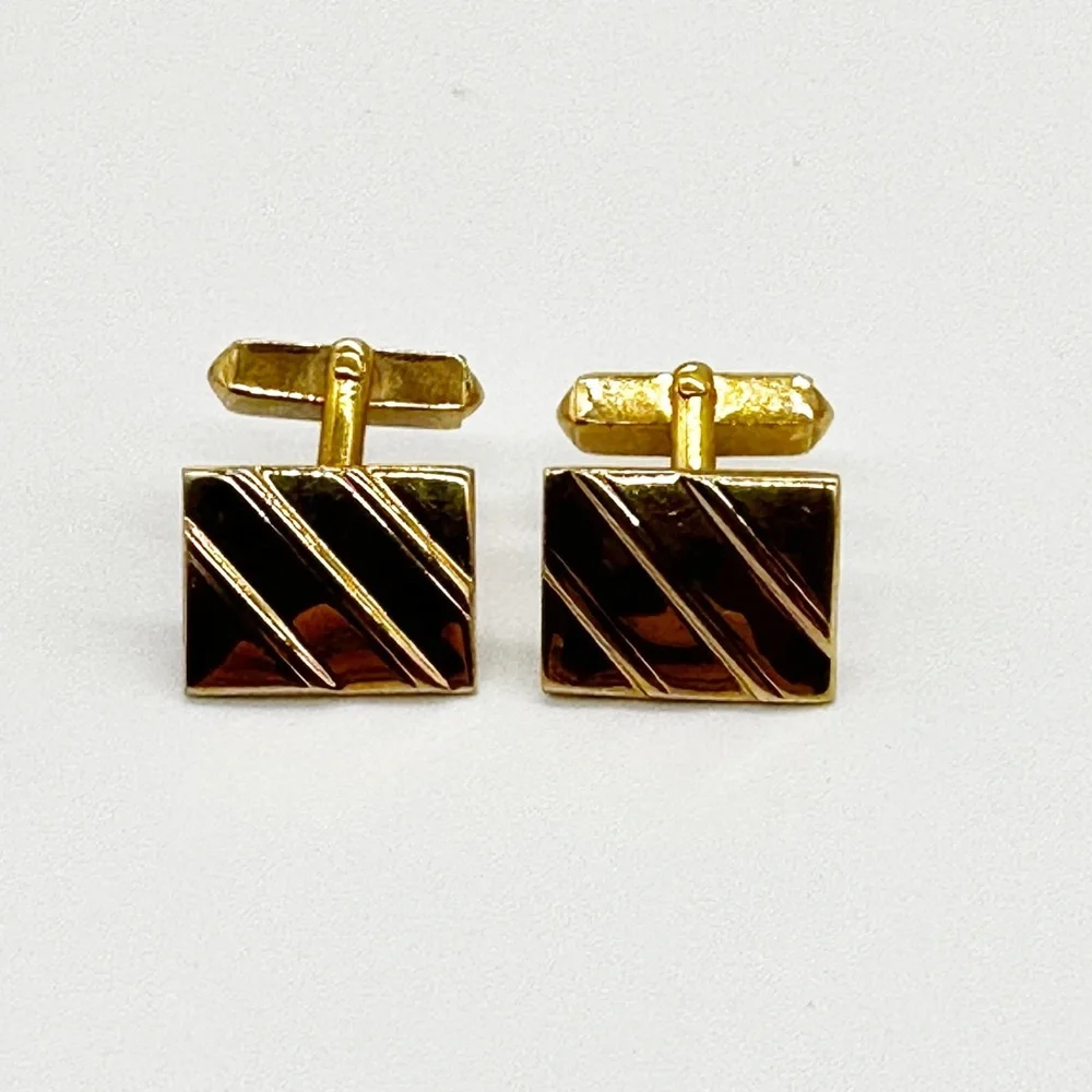 SWANK minor gold cufflinks